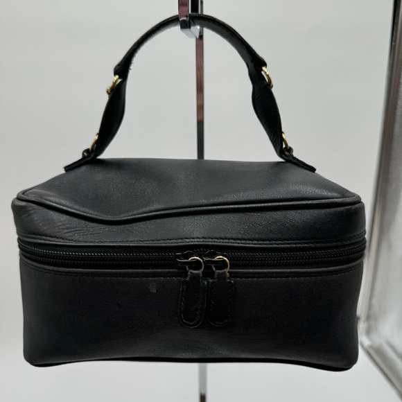 Gucci-Authentic- Vanity Pouch Leather Black - Picture 1 of 15